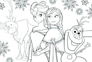 Frozen coloring pages printable pdf