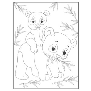 Panda coloring pages