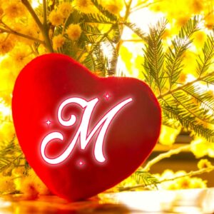 Heart M Letter DP Image Download - Alphabets Whatsapp M Name DP Images