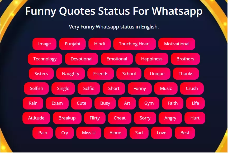 Best Funny Status in English