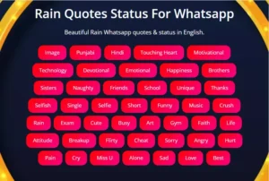 Best Rain status in English