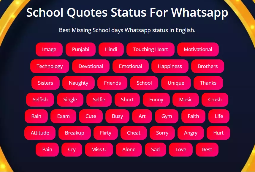 Best School status in English