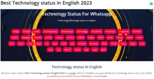 Best Technology status in English 2023
