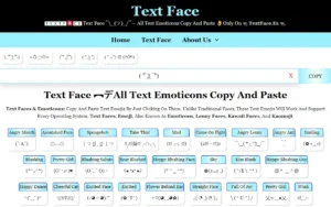 Text Face ¯(ツ)/¯— All Text Emoticons Copy And Paste: Express Yourself with Symbols